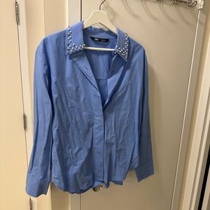 Beautiful white blouse from zara size M